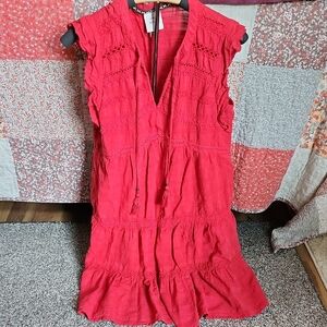 Knox Rose Vibrant Red Midi Dress